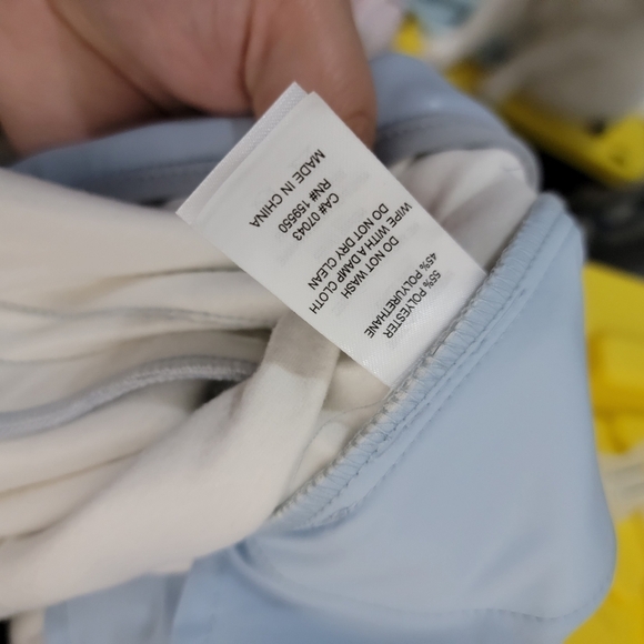 House of Harlow 1960 | High Rise Faux Leather Baby Blue Shorts - Picture 2 of 8